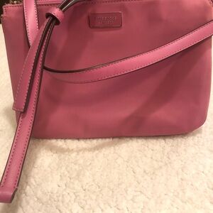 Kate Spade Hot Pink Leather Crossbody Bag